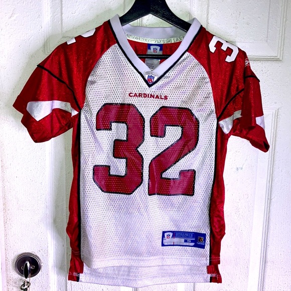Arizona Cardinals NFL Jersey Reebok #32 Edgerrin James Football Red White - Picture 1 of 10